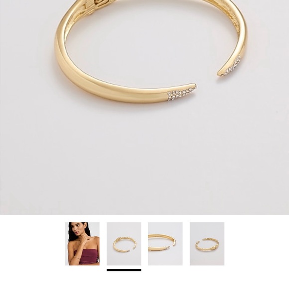 Gold Cuff Bracelet - Picture 2 of 5